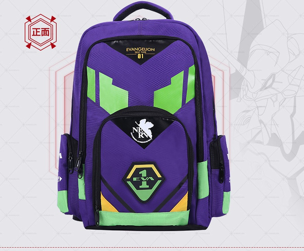NEON GENESIS EVANGELION EVA 01 Purple Oxford Canvas Backpack Limited  Edition Outdoor Backpack School Backpack | Wish