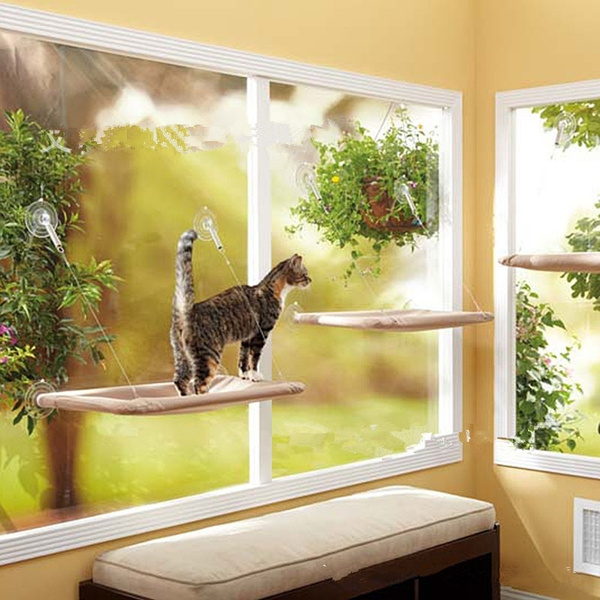 heart to tail window mounted cat bed