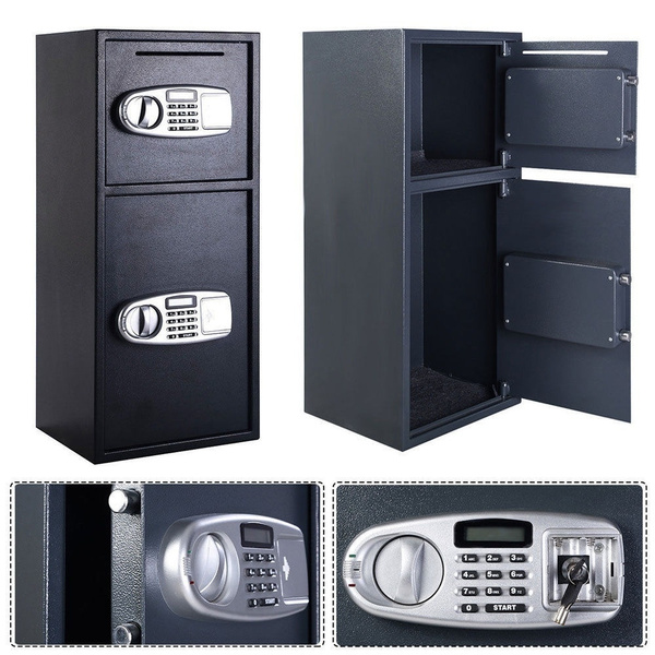 Double Door Digital Safe Depository Drop Box Safes | Wish