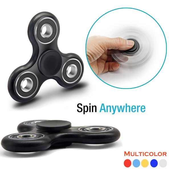 New EDC Hand Spinner Tri Fidget Anxiety Stress Finger Desk Toy Focus Autism ADHD 