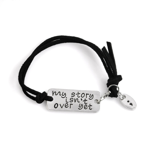 semicolon bracelet