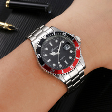 GONEWA Men Fashion Military Stainless Steel Date Sport Quartz Analog Wrist Watch hot sale