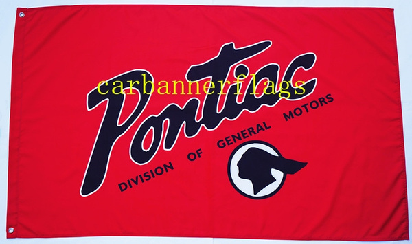Drapeau Publicitaire Pontiac Trans Sport - Bannière Voiture Youngtimer - Neuf