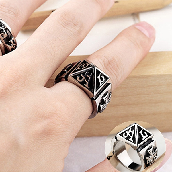 Fashion Men S Ring Men Domineering Ring Korean Version Of The Influx Of People Personalized Self Defense Girls Self Defense Male Ring Wish