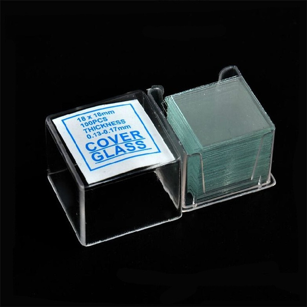 Microscope Glass Cover Prepared Frosted Plain Cover Slips Slide - Glass
