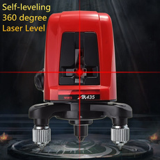 AK435 Laser Level 2 Lines 1 Point Self-Leveling 360 Degree Rotary Horizontal And Vertical Cross Laser Level