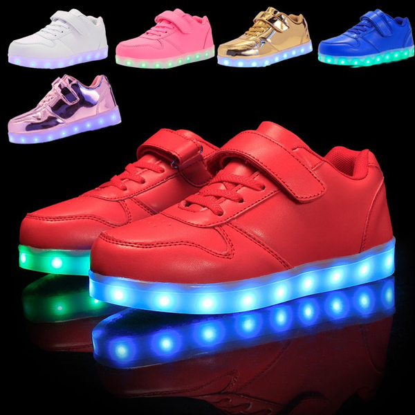 Invloedrijk Mew Mew Panter Fashion LED Shoes Kids Light Up Shoes Antiskid Bottom Tenis Led Shoes | Wish
