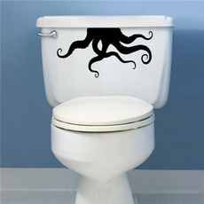 Octopus, toiletdecal, Bathroom, bathroomdecor