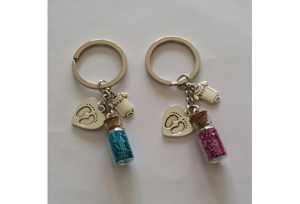 Mom of boys/girls/both Glitter Keychains