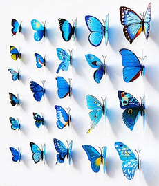 Blues, butterfly, Decor, art