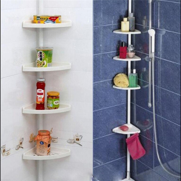 4 tier corner bathroom shelf