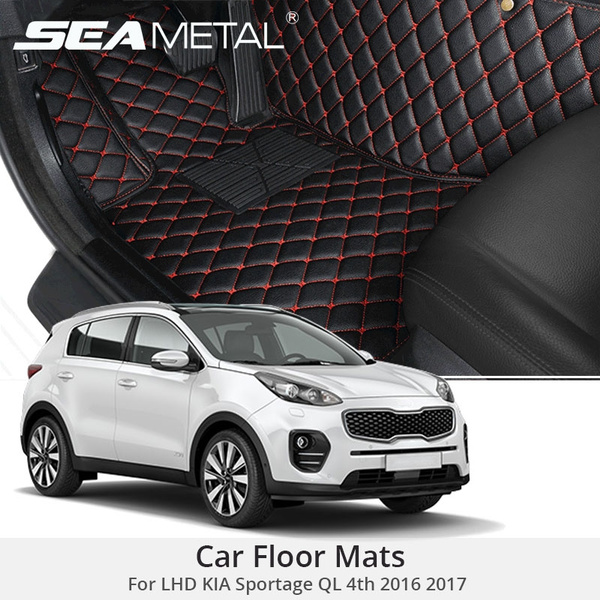 LHD For KIA Sportage QL 4th 2016 2017 Custom Car Floor mats Leather No  smell Car-styling Interior Accessories