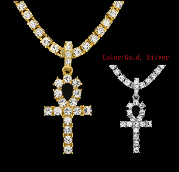 crystal ankh necklace