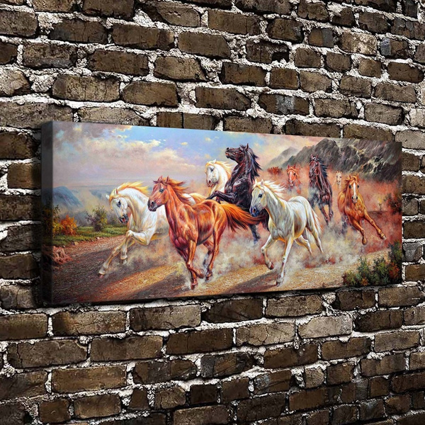 Art Running Horse Canvas Painting Picture Print Home Wall Decor Unframed New Cxz 
