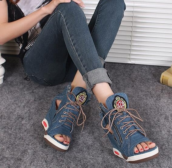 open toe sneakers