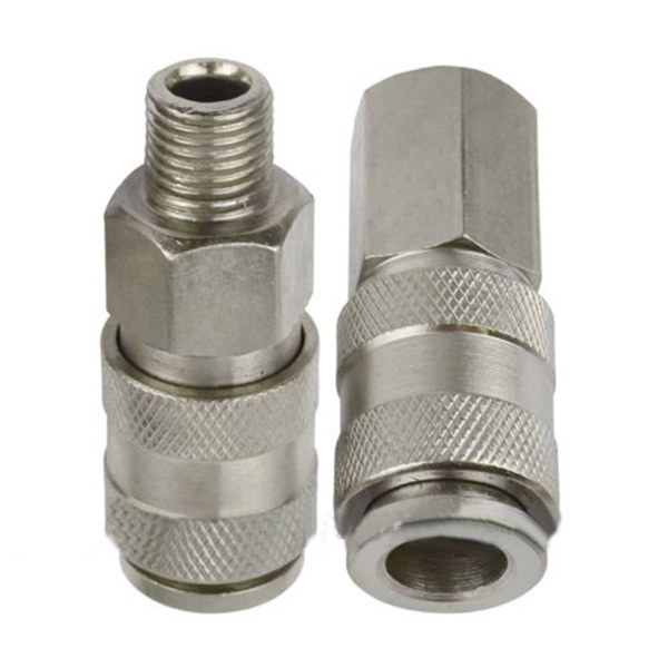 1/4 BSP Euro Air Line Hose Fitting Female Coupler & Male Fitting Quick-Release 