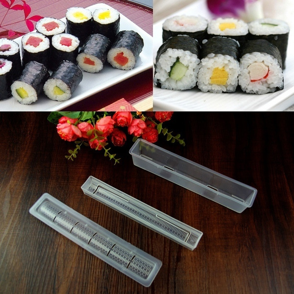 3 PCS White Sushi Mould Suit Fashion Sushi Maker Mold Kitchen Tools