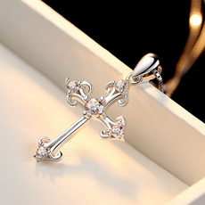 925 sterling silver necklace, 925sterlingsilverjewelry, Cross Pendant, Cross