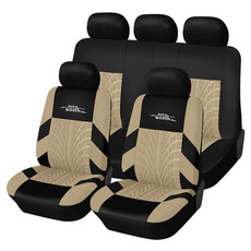 Car Seat Cover Full set Polyester Fabric Universal Automobile Seat Covers For Seat Protector Interior Accessories