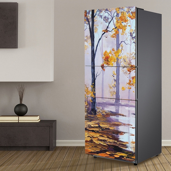 Buy abstract floralLarge Single Door Fridge Wallpaper And Decal Self  Adhesive Fridge Wallpaer_Water Droplet Print - Lowest price in India|  GlowRoad