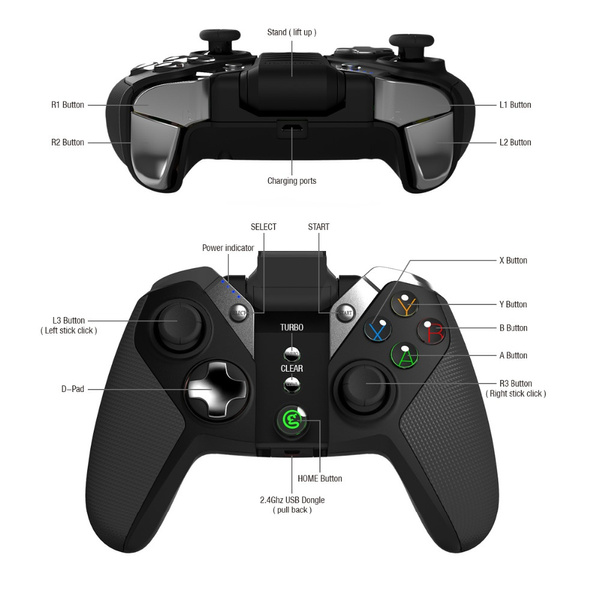 Toepassing Symmetrie Nieuw maanjaar GameSir G4s Bluetooth Gamepad for Android TV BOX Smartphone Tablet 2.4Ghz  Wireless Controller for PC VR Games | Wish