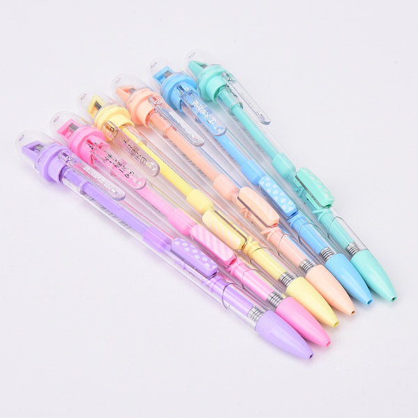 2X Cute Colorful Mechanical Pencil Automatic Pen Pencil School Office Supply Fa