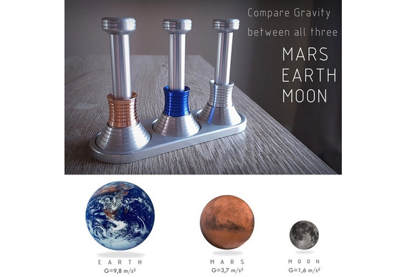 Moondrop Fidget Desk Fun Kids Toys Displaying Gravity On Moon Earth Mars 