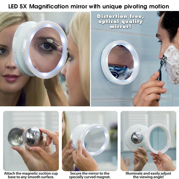 magnifying glass makeup mirror