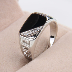 crystal ring, wedding ring, titanium, fashion ring