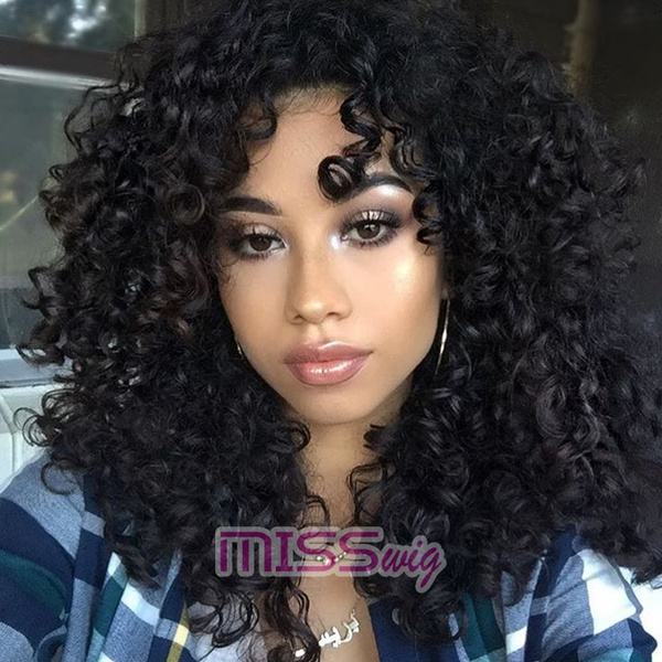 Afro Wig Curly Hair Black Curly Wig Long Curly Wigs for Women (Color :  Black ) | Wish
