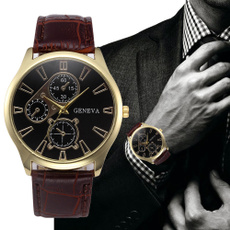 Retro Design Mens Fashion Watches  Leather Band Analog Alloy Quartz Luxury Wrist Watch Montre de mode masculine