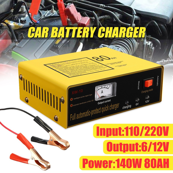Full Intelligent 220V 6V/12V 80AH Car Battery Negetive Pulse Gadget Accessories（Random Color） Wish