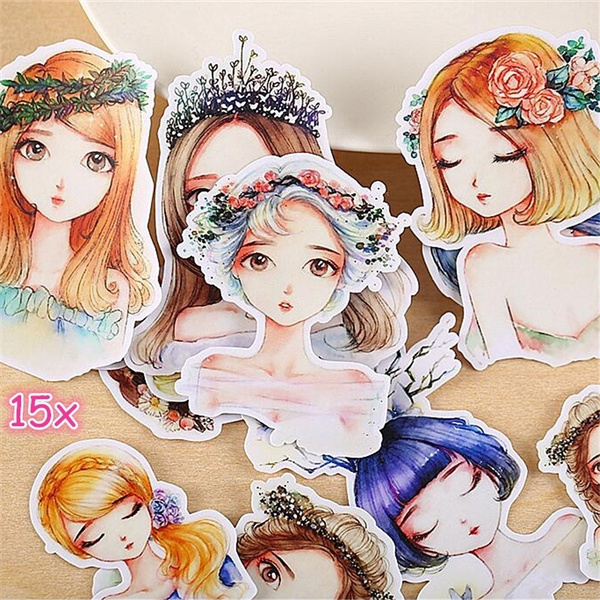 Stickers, 15 pcs, Scrapbooking Stickers