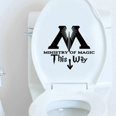 Ministry of Magic This Way Vinyl Decal Harry Potter Sticker Wall Art Home Decor Wall Stickers Toilet Sticker 103XPD002853