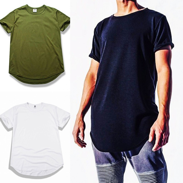 men extended tee