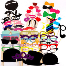 Photo Booth Props Party Masks Hat Mustache Lip photobooth props Wedding Party Decoration Birthday Party Favor wedding decorations 60pcs/set photo booth props