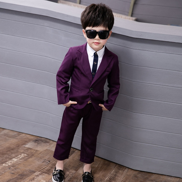 Boys purple suit on sale jacket