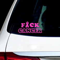 6" Wide FxCK CANCER Cancer Awareness Vinyl Decal Car Sticker Truck Window Waterproof Vinyl Decal Sticker