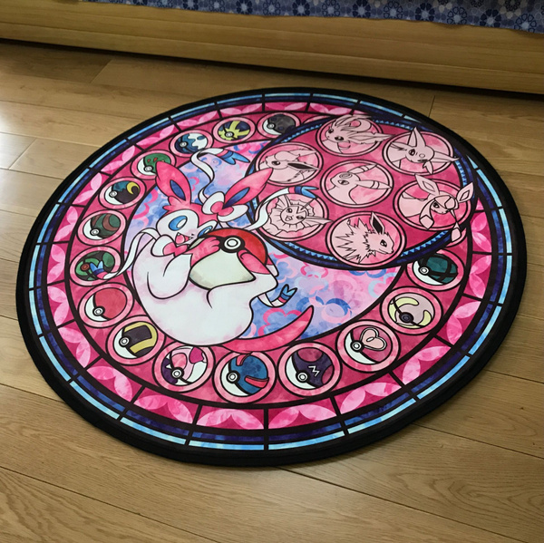 Pokemon GO Anime Manga Cute Velboa Floor Rug Carpet Room Doormat Non-slip Mat 