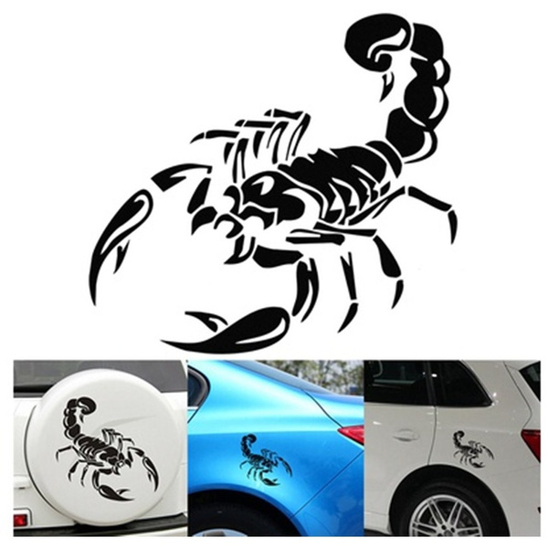 geur Radioactief 945 Cool Scorpion Ghost Vinyl Decor Waterproof Car Stickers Car Styling Sticker  for Cars Accessories Decoration DIY Rear Side Door Reflective Car Truck  Stickers Wall Decals Motor Bike(Color:Black&White) | Wish