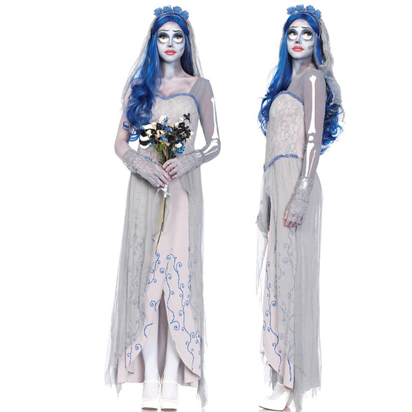 Halloween Costume Horror Ghost outfit COSPLAY Anime women s Corpse Ghost Bride cos Masquerade