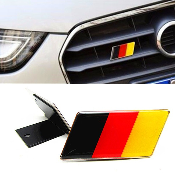 1PC German Flag Logo Car Auto Front Grill Grille Emblem Badge Decal Sticker 1PC German Flag Logo Car Auto Front Grill Grille Emblem Badge Decal Sticker