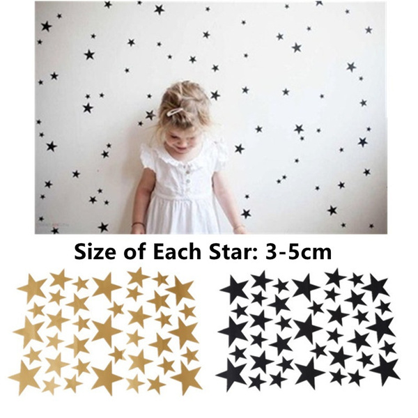 Gold Stars Pattern Vinyl Wall Art Decals Nursery Room Decoration Stickers For Kids Rooms Home Decor Wish - Star Home Decor Wall Art