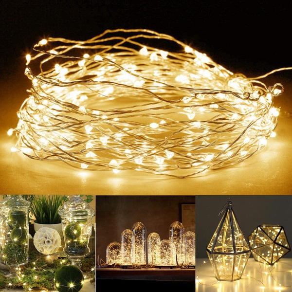 LED Copper Wire Fairy String Light Waterproof for Garden Outdoor Party ...