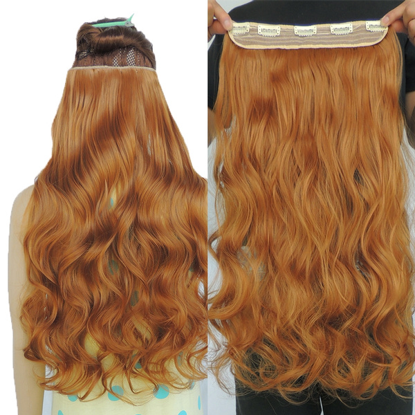 Clip in outlet hair extensions ginger