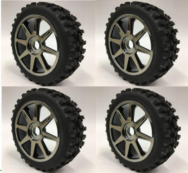 RC 4PCS On-Road Tyres Tires&Wheel Rim 17mm Hex For HPI HSP Traxxas 1:8 Buggy Car 