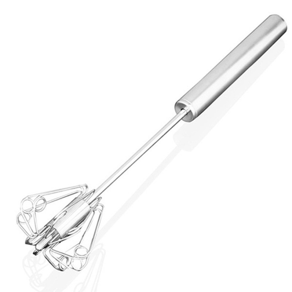 Stainless Steel Egg Whisk Hand Pressure Rotary Cream Egg Blender Egg