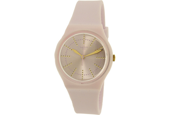 Swatch Women's Guimauve GP148 Pink Rubber Swiss Quartz Fashion