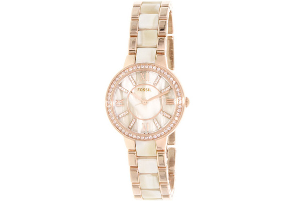 Fossil Women's Virginia ES3716 Rose-Gold Stainless-Steel Plated