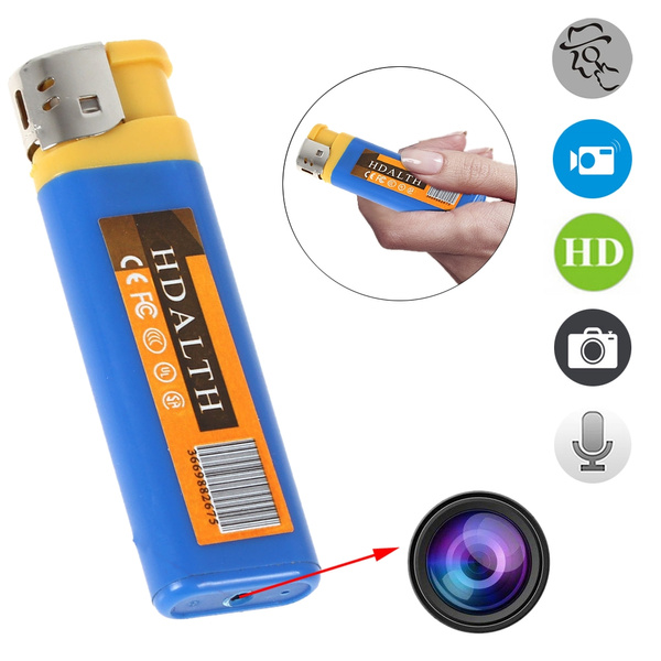 BLUE Mini DV Lighter Hidden Spy Cam Camera Nanny DVR USB Video Recorder  USA